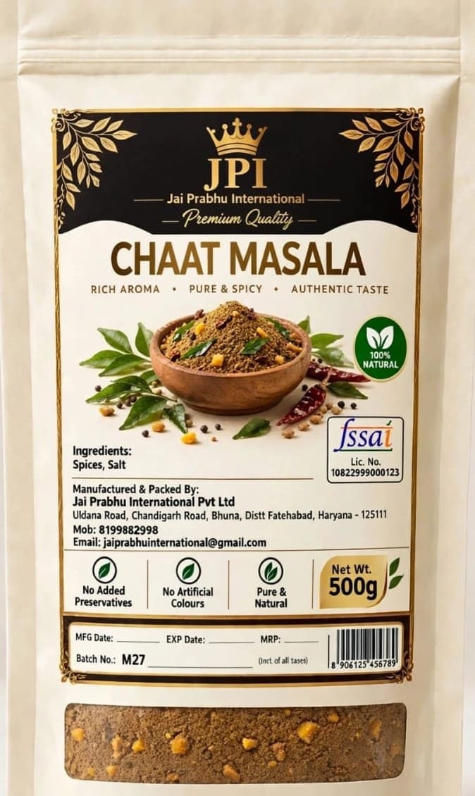 JPI Chaat Masala 500g pouch