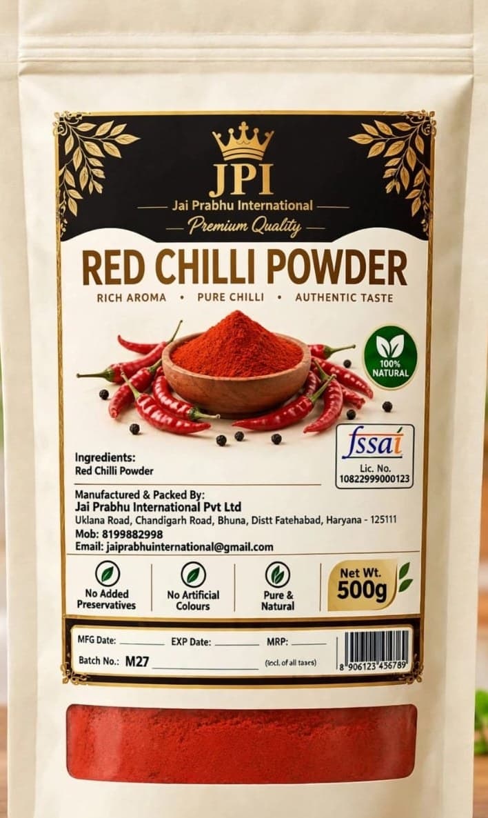 JPI Red Chilli Powder 500g pouch