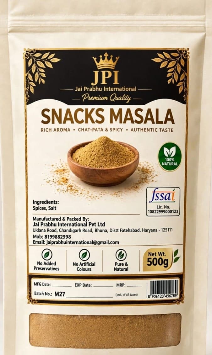 JPI Snacks Masala 500g pouch